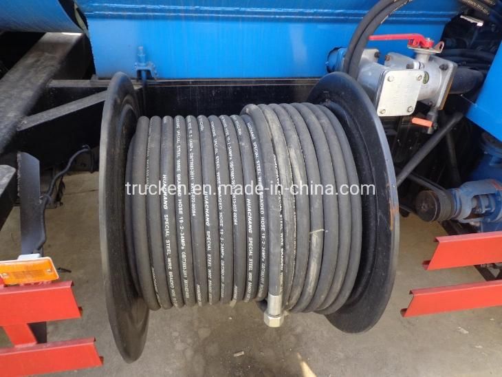 High Pressure Combined Suction and Jetting Sewage Cleaner 8m3 Vacuum Sewer Cleaning Truck