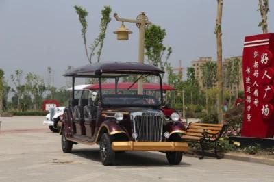 8 Seats White Color Electric Vintage Car for Amusement Park