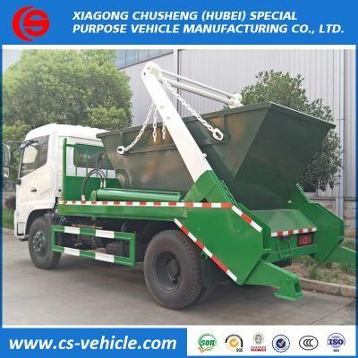 8-10 Cbm Roll-off Waste Management Garbage Truck Swing Arm Type Garbage Truck Price