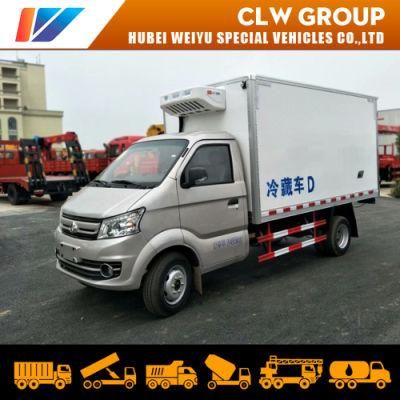 China Hot Sale Fruit and Vegetable Transport Mini Refrigerated Truck with 3m Cargo Box