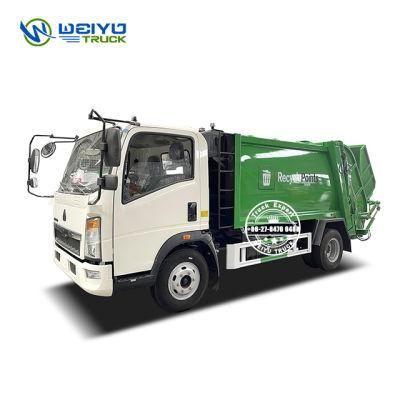 Sinotruk HOWO 4X2 6 Wheels 6 Cbm CCC Municipal Waste Management Garbage Compactor Truck for Sale