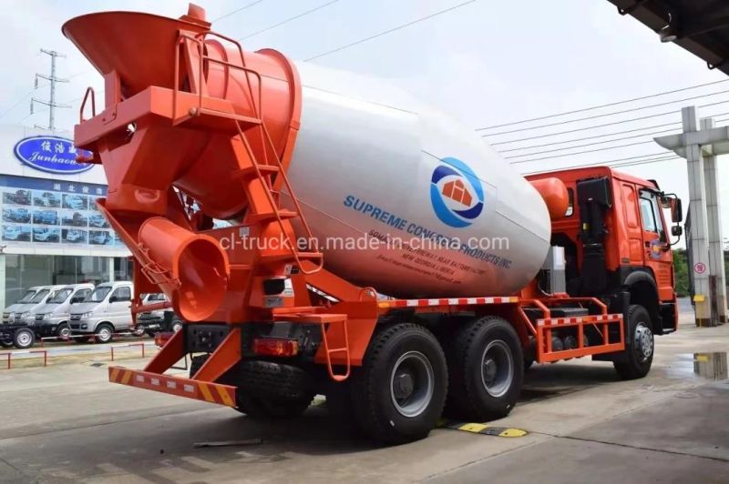 HOWO Heavy Duty 10 Wheels 10cbm 12cbm Mobile Concrete Mixer Truck