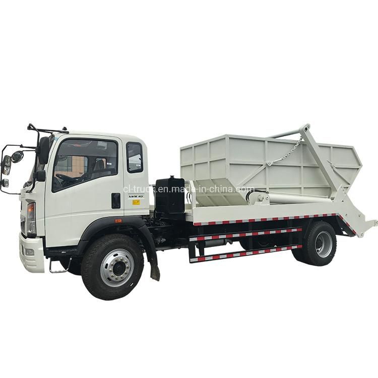 Good Quality HOWO 4X2 Swing Arm Garbage Truck