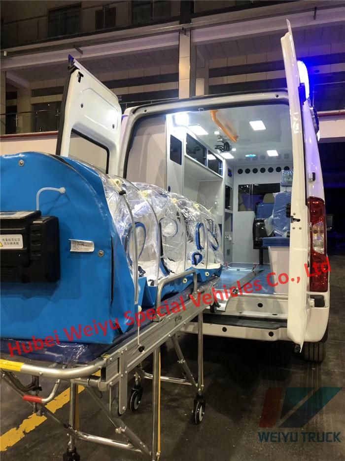 China Ambulance Supplier Gasoline Engine Foton G9 Hospital Medical Ambulance Patient Transfer Ambulance
