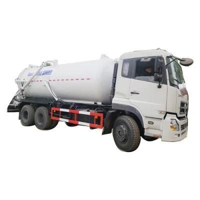 Dongfeng Kinland Heavy Duty 6X4 20tons 18tons 16tons Vacuum Toilet Sewage Suction Vehicle