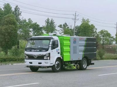 5.5cbm Road Sweeper Truck with Snow Shovel for Street Cleaning