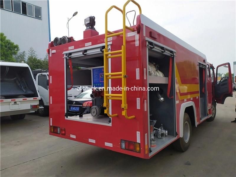 HOWO Light Double Row Fire Fighting Truck 5m3