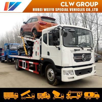Dongfeng One Towing Three Platform Wrecker with Double Flatbed Recovery Tow Truck