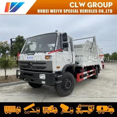 Dongfeng Brand 4X2 4cbm 4tons Swing Arm Garbage Truck Skip Loader Garbage Truck for Sanitation Services