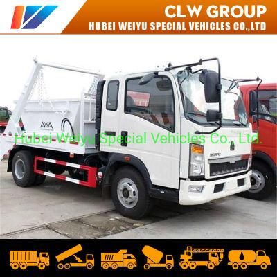 Sinotruk HOWO 5000litres 5cbm 5tons Swing Arm Type Garbage Collection Truck Waste Removal Truck