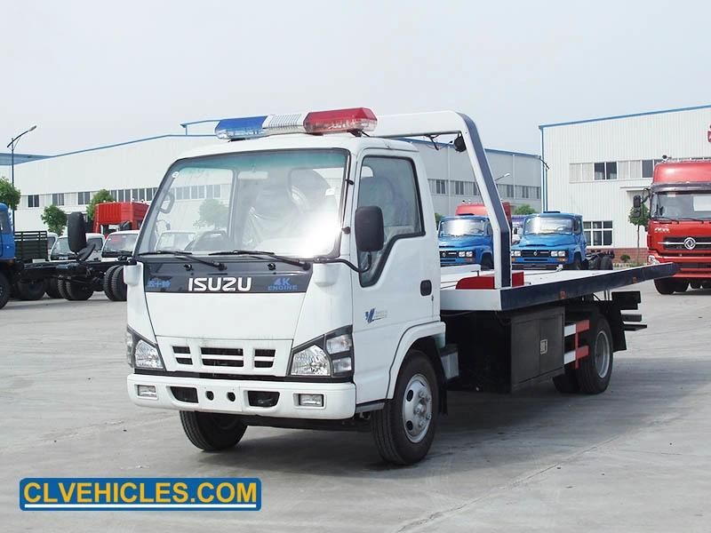 Isuzu 120HP Platform Tow Car Carrier Tow Flatbed Wrecker Truck