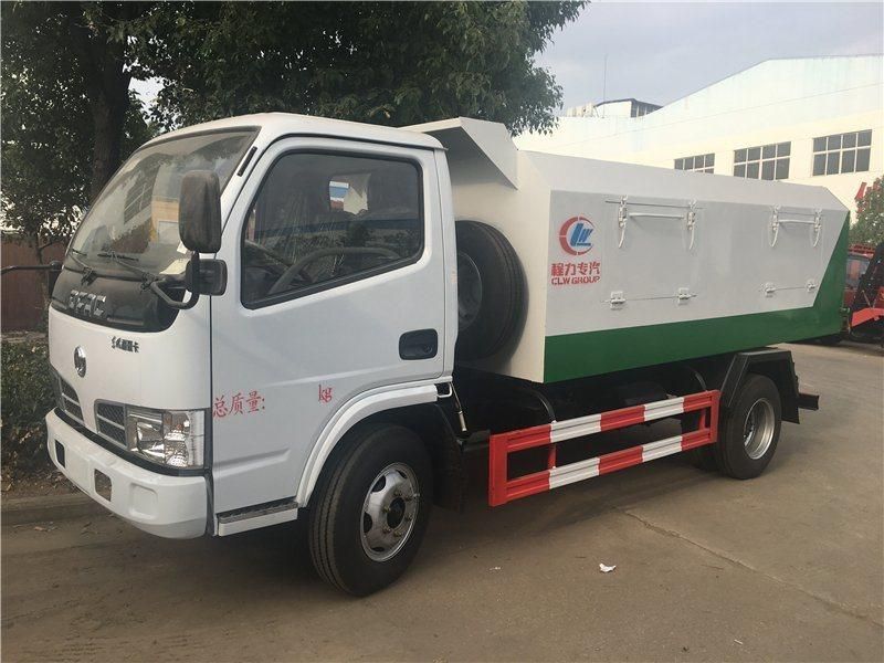 Dongfeng Small 4tons 5tons Brand New Rear Loader Hydraulic Dump Garbage Truck