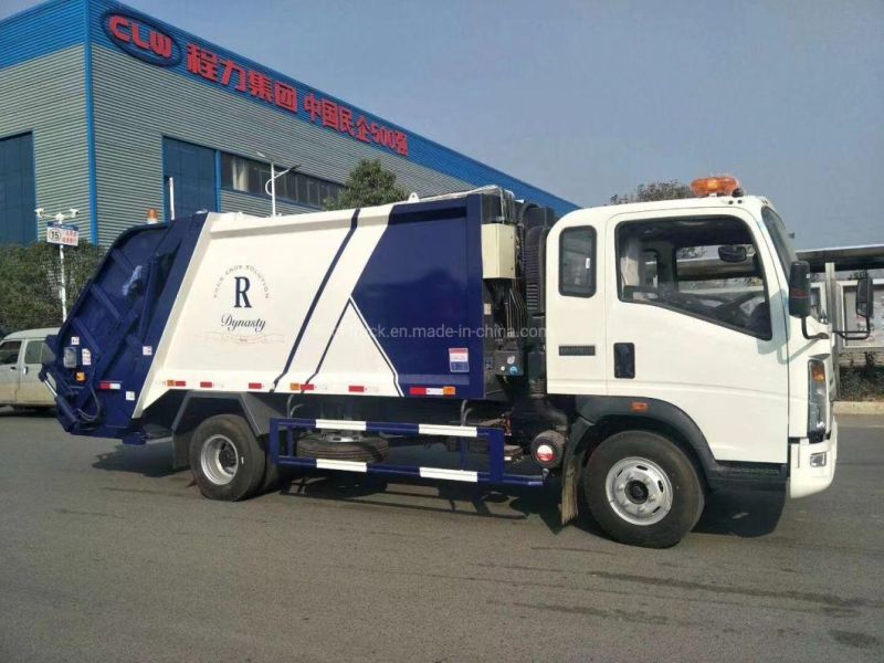 Sinotruk HOWO Light 5m3 6m3 7m3 Compactor Garbage Bin Truck in China