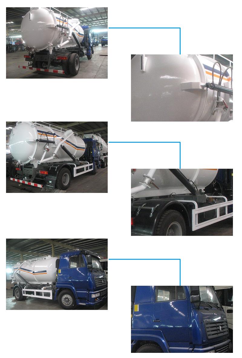 Factory direct Vacuum Fecal Sewage Suction Tanker Trucks