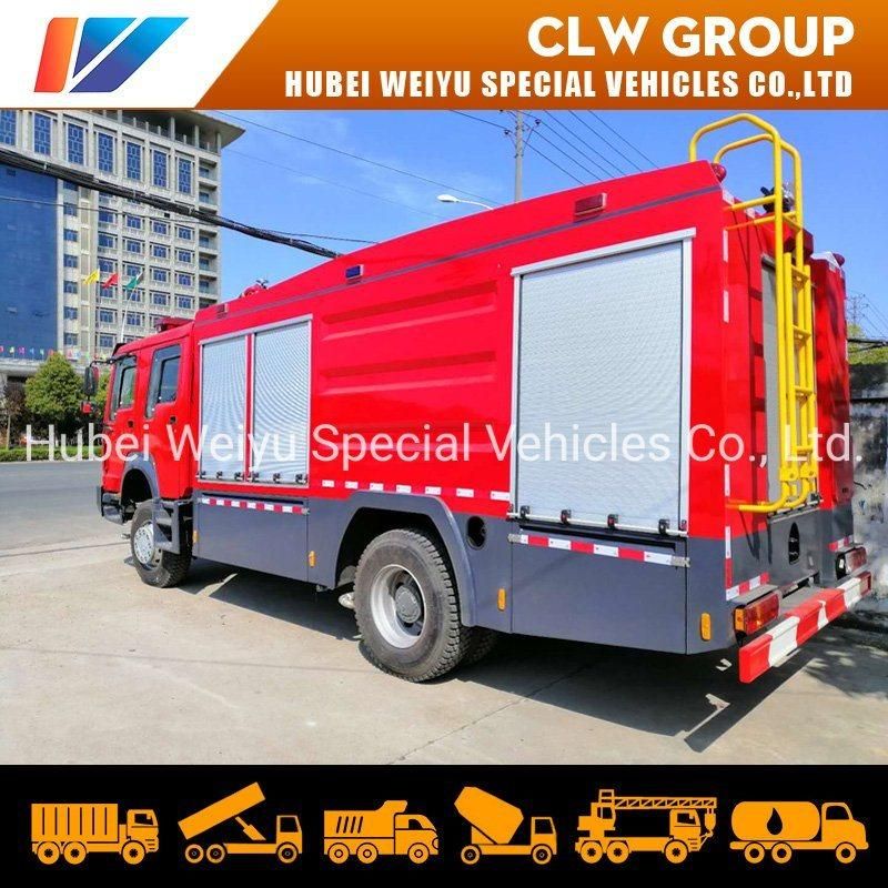 HOWO All Wheel Drive Fire Fighting Truck Rhd Water Foam Dry Powder 4X4 off Road Fire Truck