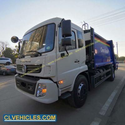 DFAC 6 Wheels Refuse Truck 14000L Garbage Compactor Truck