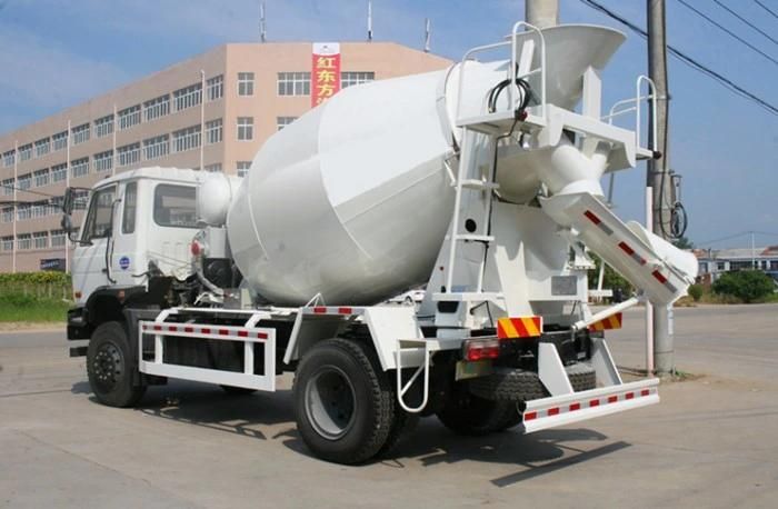 Dongfeng 4X2 Concrete Mixer Drum 6 Cubic Meters Cement Transporter