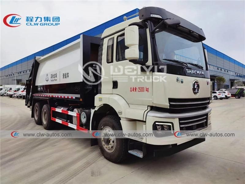 Shacman 20, 000liters 20cbm 15tons 6X4 Compactor Garbage Truck Compressed Waste Removal Truck for Sanitation Services
