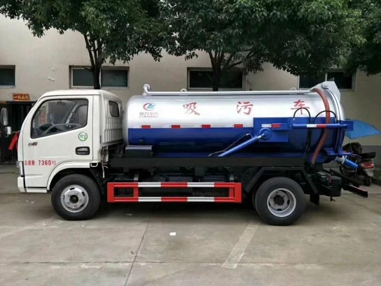 DFAC 5cbm 90HP Vacuum Sewage Suction Tanker Fecal Suction Truck