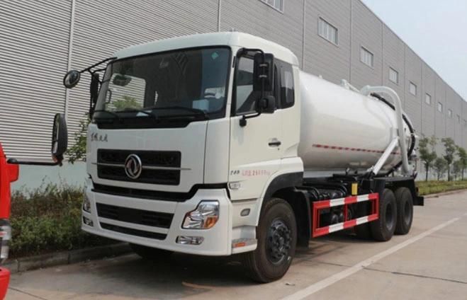 6X4 Vacuum Hydraulic Cylinder Sewage Suction Truck