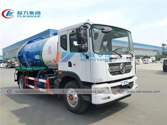 4X2 Dongfeng China 10tons 10t 10000L Vacuum Sewage Suction Truck