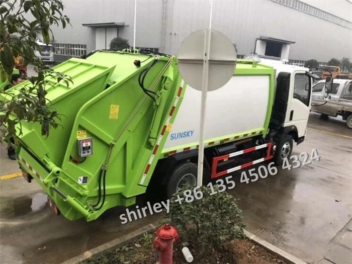 China 5tons 6t HOWO Waste Trash Rubbish Management Vehicle Refuse Compactor Truck for Sale