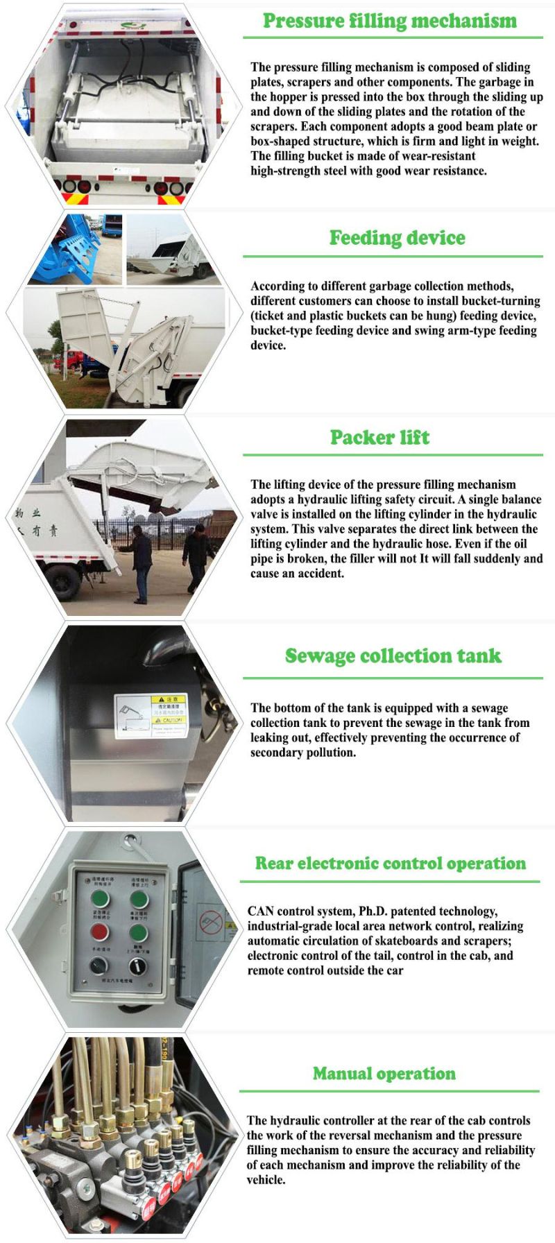 12cbm Waste Treatment Refuse Compactor/Compression Garbage Disposal Collection Dump Truck