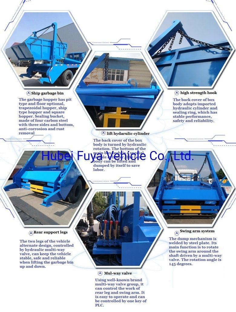 Sinotruk HOWO 13ton 16tons 13 Cbm 16 Cbm Skip Loader Roll off Garbage Collection Truck