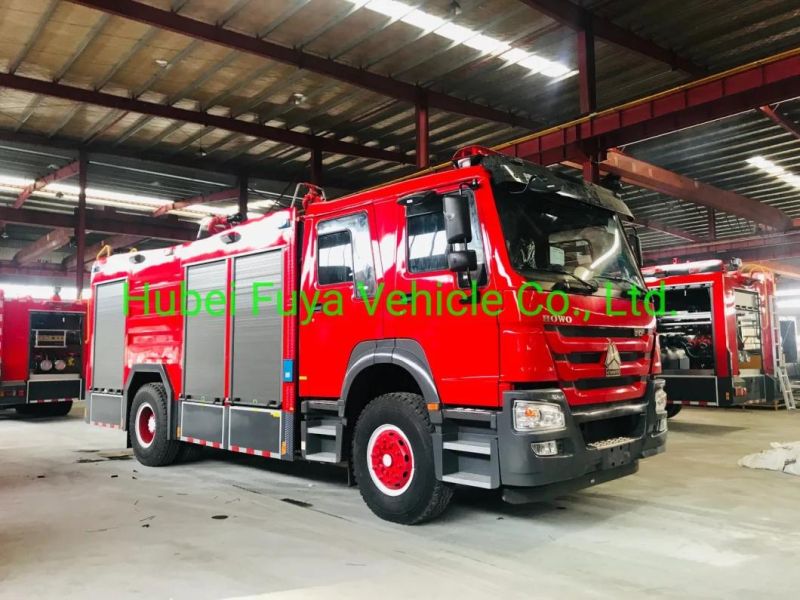 Sinotruk HOWO 5cbm Foam Fire Truck 5000 Liters Water Fire Fighting Truck