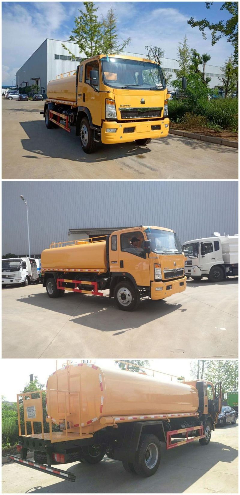 HOWO 4X2 Used Water Tanker Transport Truck 10000 Liter Water Tank Truck for Uganda