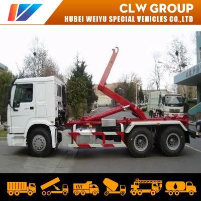 20ton 6*4 HOWO Hydraulic Hook Arm Garbage Truck Roll-off Arm Hook Lift Garbage Truck