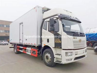 4X2 FAW J6l 10ton 12ton 14ton 15ton Refrigerated Box Van Cooling Cold Truck