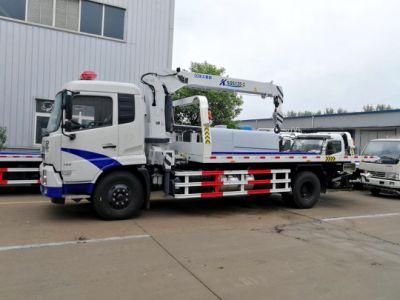 Rescue Truck 4-8t Flatbed Lifting Wrecker Tow Truck with Crane