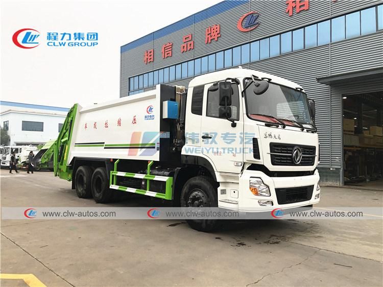 12tons 10-Wheel Waste Collector Vehicle Dongfeng 18cbm Back Loading Rubbish Compactor Truck