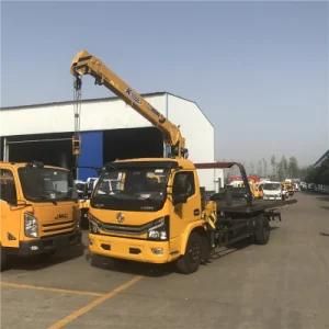 China Special Road Rescue Towing Wrecker with 8 Tons Crane for Sale