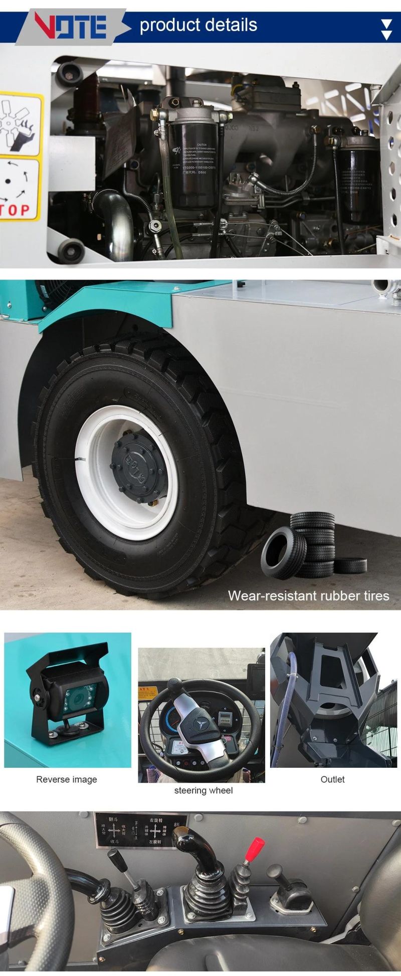 Mini Mixer Truck Concrete Mixer Truck Self Loading Truck Concrete Mixer with Price Vote China