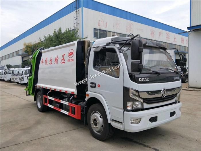 China Factory Supply 6-8m3 Mobile Transport Compactor Garbage Compressed Waste Truck Price