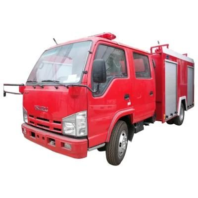 Japan Euro 4 Isuzu Double Row100 Type Remote Control Small 3tons 2tons Fire Truck Dimension