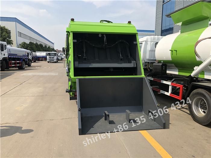 Chinese 8m3 8000L Dongfeng Compactor Compressed Garbage Refuse Rubbish Cart 6tons Rubbish Truck for Sale