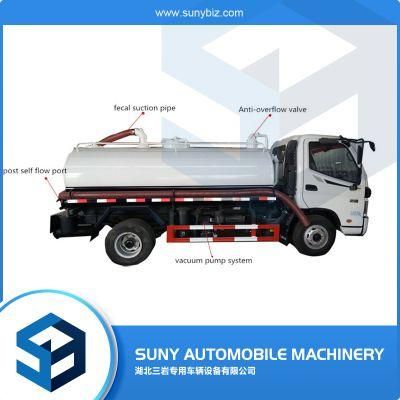 Small Foton 2cbm Mini Sewage and Fecal Suction Dump Truck Price