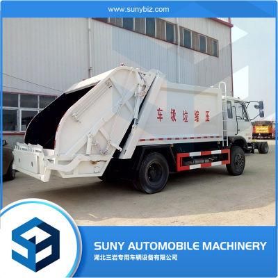 210 Horsepower New 12 Cbm Compressed Rubbish Vehicle Small Compactor Garbage Truck