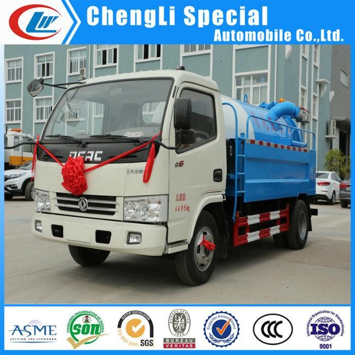 3.5cbm 4X2 Combined Suction High Pressure Jetting Flushing Truck