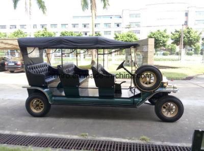 8 Seats Chinese Factory Price Electric Vintage Car Classic Car Model T with Doors