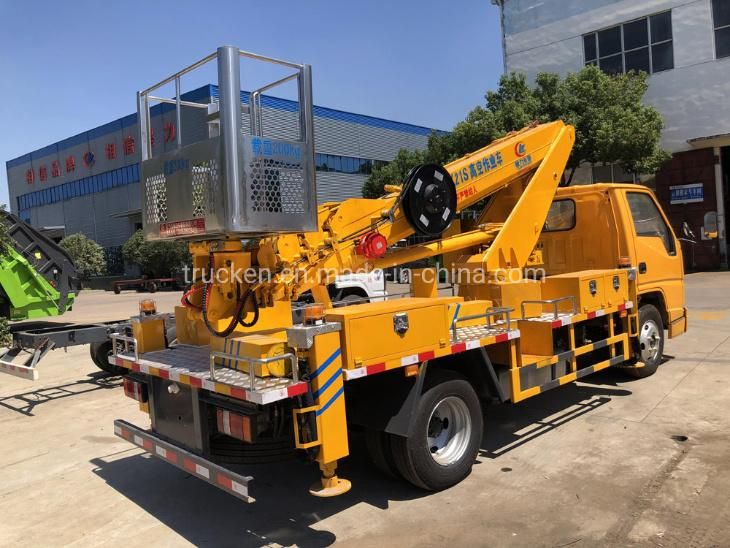 21meters Jmc Straight Arm Telescopic Aerial Platform High Alititude Truck for Streets Light Bridge Maintenace Repairing