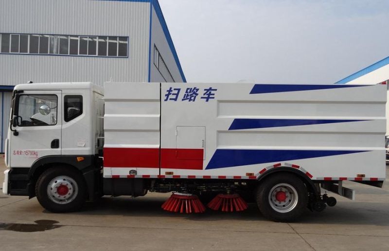 Dongfeng 8tons City Street Cleaning Machine Vacuum Cleaner 11-12cbm Road Special Garbage Sweeper Truck