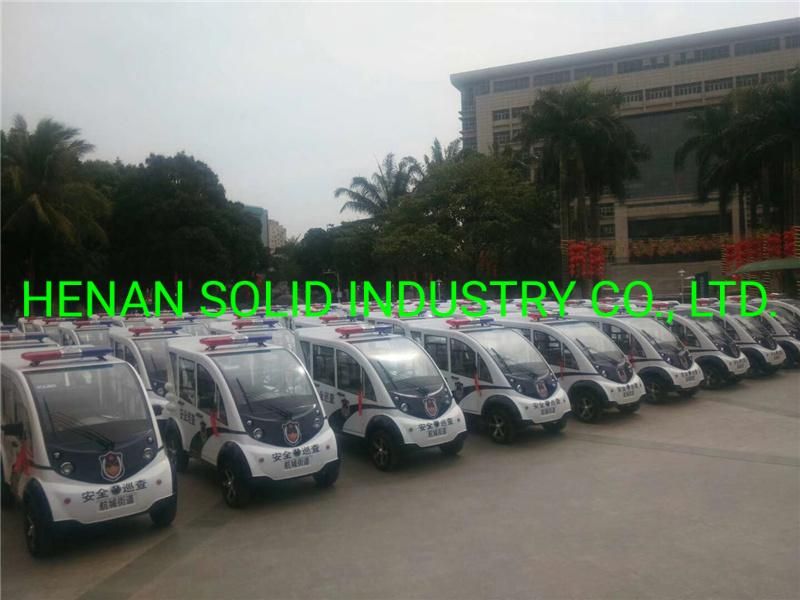 4 Kw Motor Mini Electric Security Patrol Car for Sale in New Design Policeman Style