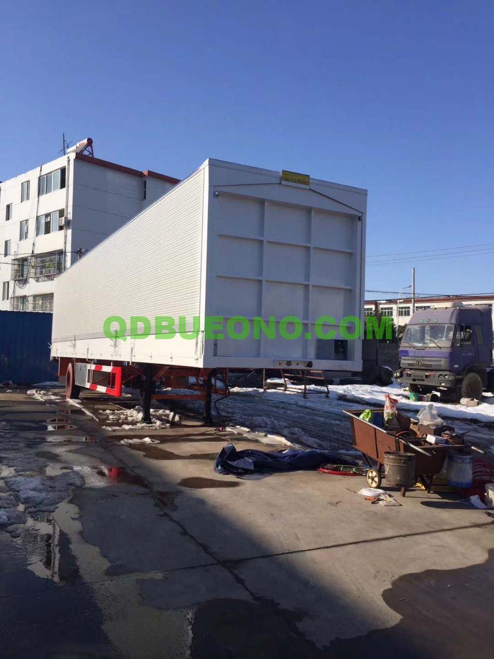 Customized 28FT CKD Winging Opening Van Truck Body for Semi Trailer Truck
