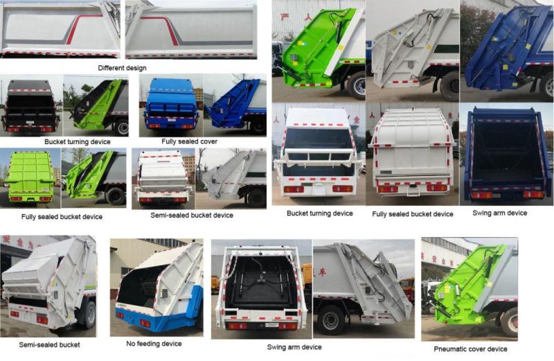 Foton 6cbm 5.4 Ton Self Loading Compaction Garbage Refuse Truck