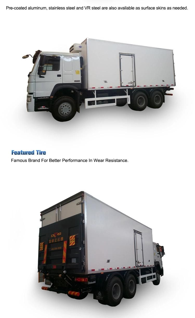 HOWO 6*4 Diesel Engine Refrigerator Freezer Truck Refrigerated Truck