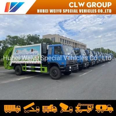 10 Tons 12m3 Garbage Compactor Truck Dongfeng City Waste Disposal Recycling Truck